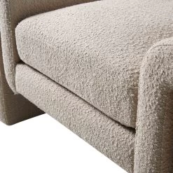 Hampstead Taupe Boucle Curved Armchair -The Furniture Shop ACH 2161 TAUPE BOUCLE detail3