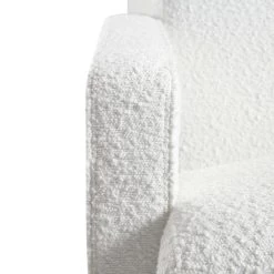 Brompton Sculptural Armchair, White Boucle -The Furniture Shop ACH 2173 WHITE BOUCLE detail4