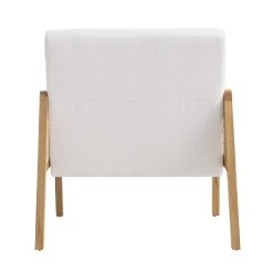Fyne Beige Fabric Natural Frame Rattan Armchair -The Furniture Shop ACH 608 BEIGEFAB NAT WB5