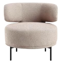 Penn Taupe Boucle Wing Back Accent Chair 20 Penn Taupe Boucle Wing Back Accent Chair -The Furniture Shop ACH 750 TAUPE BOUCLE WB1
