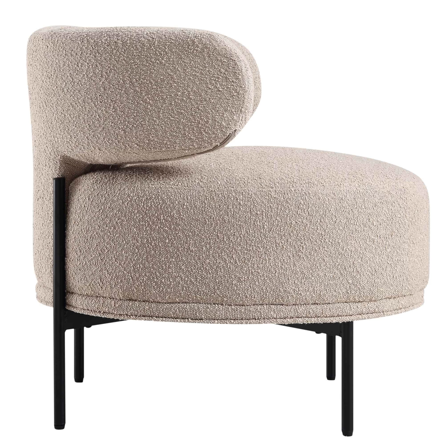 Penn Taupe Boucle Wing Back Accent Chair 10 Penn Taupe Boucle Wing Back Accent Chair - Image 8