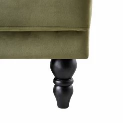 Hanney 3-Seater Chesterfield Sofabed In Moss Green Velvet -The Furniture Shop AYSF 011 MOSSGREEN VEL detail4