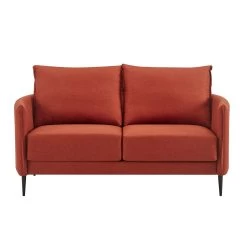 Bari Burnt Ochre Fabric Sofa 23 Bari Burnt Ochre Fabric Sofa -The Furniture Shop AYSF 08 ORANGEFAB 2ST 1