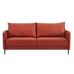Bari Burnt Ochre Fabric Sofa 22 Bari Burnt Ochre Fabric Sofa -The Furniture Shop AYSF 08 ORANGEFAB 3ST 1