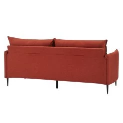 Bari Burnt Ochre Fabric Sofa 26 Bari Burnt Ochre Fabric Sofa -The Furniture Shop AYSF 08 ORANGEFAB 3ST 3