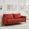 Bari Burnt Ochre Fabric Sofa -The Furniture Shop AYSF 08 ORANGEFAB 3ST scene1