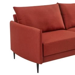 Bari Burnt Ochre Fabric Sofa 28 Bari Burnt Ochre Fabric Sofa -The Furniture Shop AYSF 08 ORANGEFAB detail1