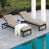 Albany Aluminium Sun Lounger And Side Table Set, Taupe 1 Albany Aluminium Sun Lounger And Side Table Set, Taupe -The Furniture Shop AlbanyLoungerMAIN EDITED