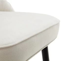 Miyae Set Of 2 Pleated Champagne Beige Velvet Upholstered Counter Stools -The Furniture Shop BCH 2148 CHAMP VEL 2P detail4