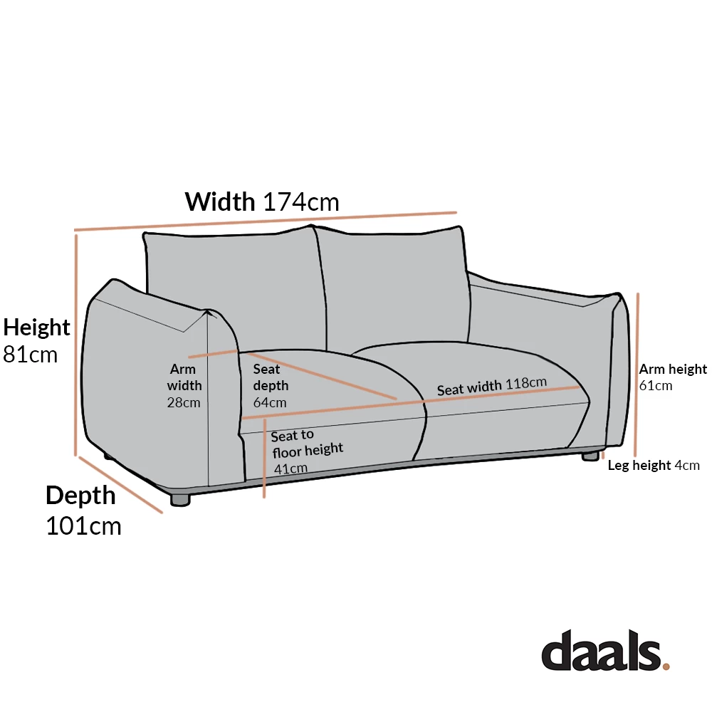 Gianni Two Seater Sofa, Mink Velvet 6 Gianni Two Seater Sofa, Mink Velvet - Image 4
