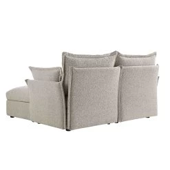 Byron Pillow Edge Mist Grey Boucle Modular Sofa, 2-Seater Chaise -The Furniture Shop BOSF 7053 GREY BOU 2STCHAISE WB7