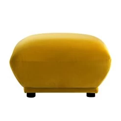 Gianni Pouffe, Goldenrod Velvet -The Furniture Shop BOSF 9678 GOLD VEL STOOL WB1