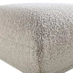 Gianni Pouffe, Mist Grey Boucle -The Furniture Shop BOSF 9678 GREY BOU STOOL detail1