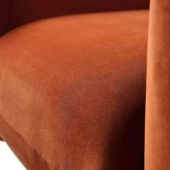 Gianni Armchair, Rust Velvet -The Furniture Shop BOSF 9678 RUST VEL 1ST detail3