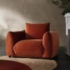 Gianni Armchair, Rust Velvet -The Furniture Shop BOSF 9678 RUST VEL 1ST main