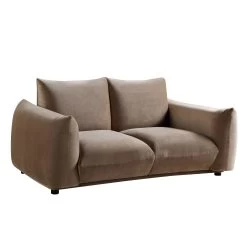 Gianni Two Seater Sofa, Mink Velvet 18 Gianni Two Seater Sofa, Mink Velvet -The Furniture Shop BOSF 9678 TAUPE VEL 2ST WB2