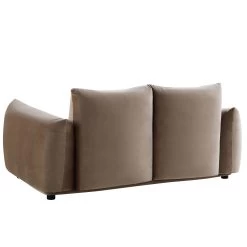 Gianni Two Seater Sofa, Mink Velvet 20 Gianni Two Seater Sofa, Mink Velvet -The Furniture Shop BOSF 9678 TAUPE VEL 2ST WB4