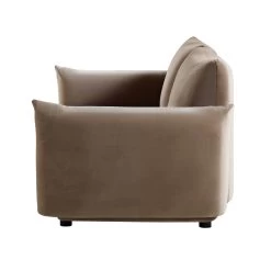 Gianni Two Seater Sofa, Mink Velvet 21 Gianni Two Seater Sofa, Mink Velvet -The Furniture Shop BOSF 9678 TAUPE VEL 2ST WB5