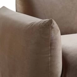 Gianni Two Seater Sofa, Mink Velvet 22 Gianni Two Seater Sofa, Mink Velvet -The Furniture Shop BOSF 9678 TAUPE VEL 2ST detail1