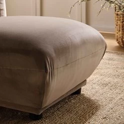 Gianni Pouffe, Mink Velvet 15 Gianni Pouffe, Mink Velvet -The Furniture Shop BOSF 9678 TAUPE VEL STOOL scene2