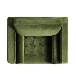Henrietta Armchair, Moss Green Velvet -The Furniture Shop BOSF 9680 FERN VEL 1ST WB3