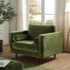 Henrietta Armchair, Moss Green Velvet -The Furniture Shop BOSF 9680 FERN VEL 1ST main