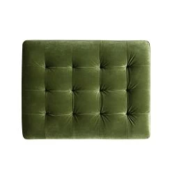 Henrietta Ottoman, Moss Green Velvet -The Furniture Shop BOSF 9680 FERN VEL STOOL WB4