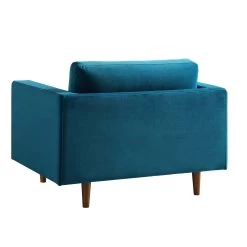 Henrietta Armchair, Teal Velvet -The Furniture Shop BOSF 9680 TEAL VEL 1ST WB5