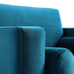 Henrietta Armchair, Teal Velvet -The Furniture Shop BOSF 9680 TEAL VEL 1ST detail4