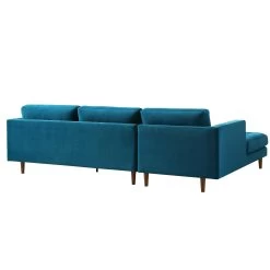 Henrietta Grand 4-Seater LHF Chaise End Sofa, Teal Velvet -The Furniture Shop BOSF 9680 TEAL VELLHF WB5