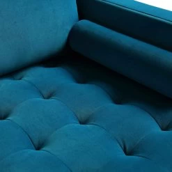 Henrietta Grand 4-Seater RHF Chaise End Sofa, Teal Velvet 23 Henrietta Grand 4-Seater RHF Chaise End Sofa, Teal Velvet -The Furniture Shop BOSF 9680 TEAL VELRHF detail3