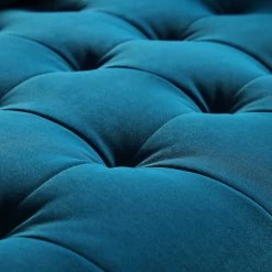 Henrietta 2-Seater Sofa, Teal Velvet -The Furniture Shop BOSF 9680 TEAL VEL detail4