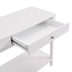 Aldwinke Beige Bobbin 2 Drawer Large Console Table 19 Aldwinke Beige Bobbin 2 Drawer Large Console Table -The Furniture Shop BSD 098 BEIGE detail1