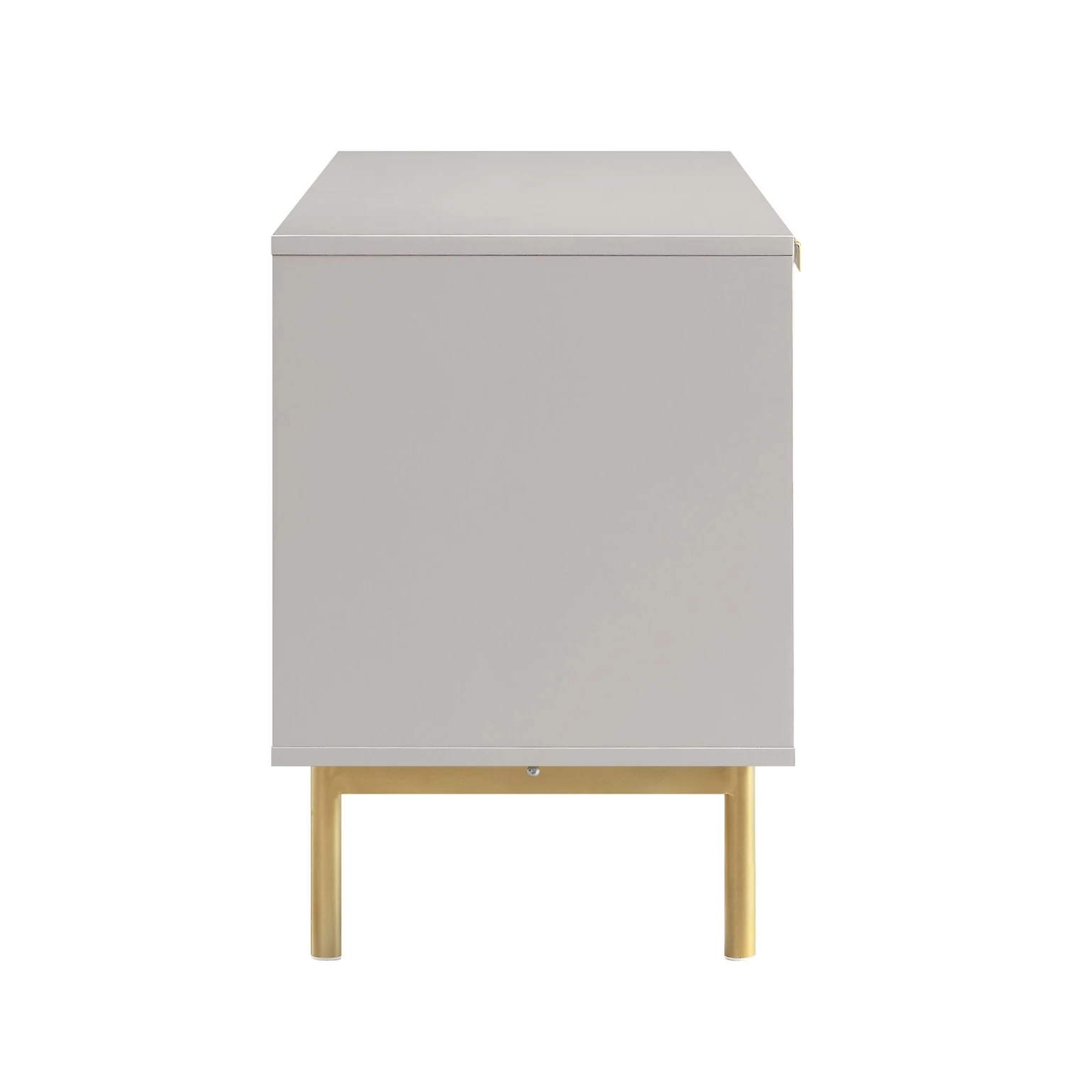 Richmond Ridged 120cm Wide TV Media Unit, Matte Taupe 9 Richmond Ridged 120cm Wide TV Media Unit, Matte Taupe - Image 8