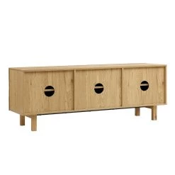 Moriko 3 Door TV Unit, 150 Cm -The Furniture Shop BSD 111 OAK WB5