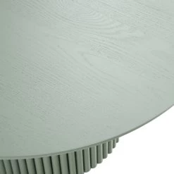 Maru Round Oak Pedestal Coffee Table, Sage Green 14 Maru Round Oak Pedestal Coffee Table, Sage Green -The Furniture Shop BSD 138 SAGE detail1