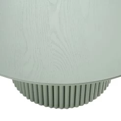 Maru Round Oak Pedestal Coffee Table, Sage Green 17 Maru Round Oak Pedestal Coffee Table, Sage Green -The Furniture Shop BSD 138 SAGE detail3