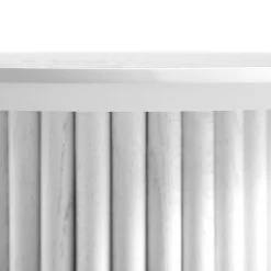 Maru Oak Round Side Table, Washed White -The Furniture Shop BSD 139 WHITE detail2