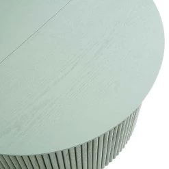 Maru Oak Round Coffee Table With Storage, Sage Green -The Furniture Shop BSD 140 SAGE detail2