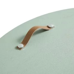 Maru Oak Round Coffee Table With Storage, Sage Green -The Furniture Shop BSD 140 SAGE detail4