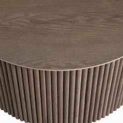 Maru Oak Round Coffee Table With Storage, Silver Oak -The Furniture Shop BSD 140 SILK detail2