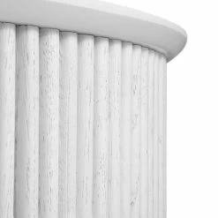 Maru Oak Round Coffee Table With Storage, Washed White -The Furniture Shop BSD 140 WHITE detail3