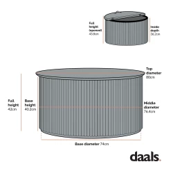 Maru Oak Round Coffee Table With Storage, Silver Oak -The Furniture Shop BSD Maru BSD 140 2 5322e549 ea94 47a3 b800 95dd401bddd4 1