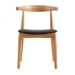Arley Set Of 2 Beech Wood Dining Chairs, Natural And Black 17 Arley Set Of 2 Beech Wood Dining Chairs, Natural And Black -The Furniture Shop DCH 007 NAT BLACKPU 2P WB3