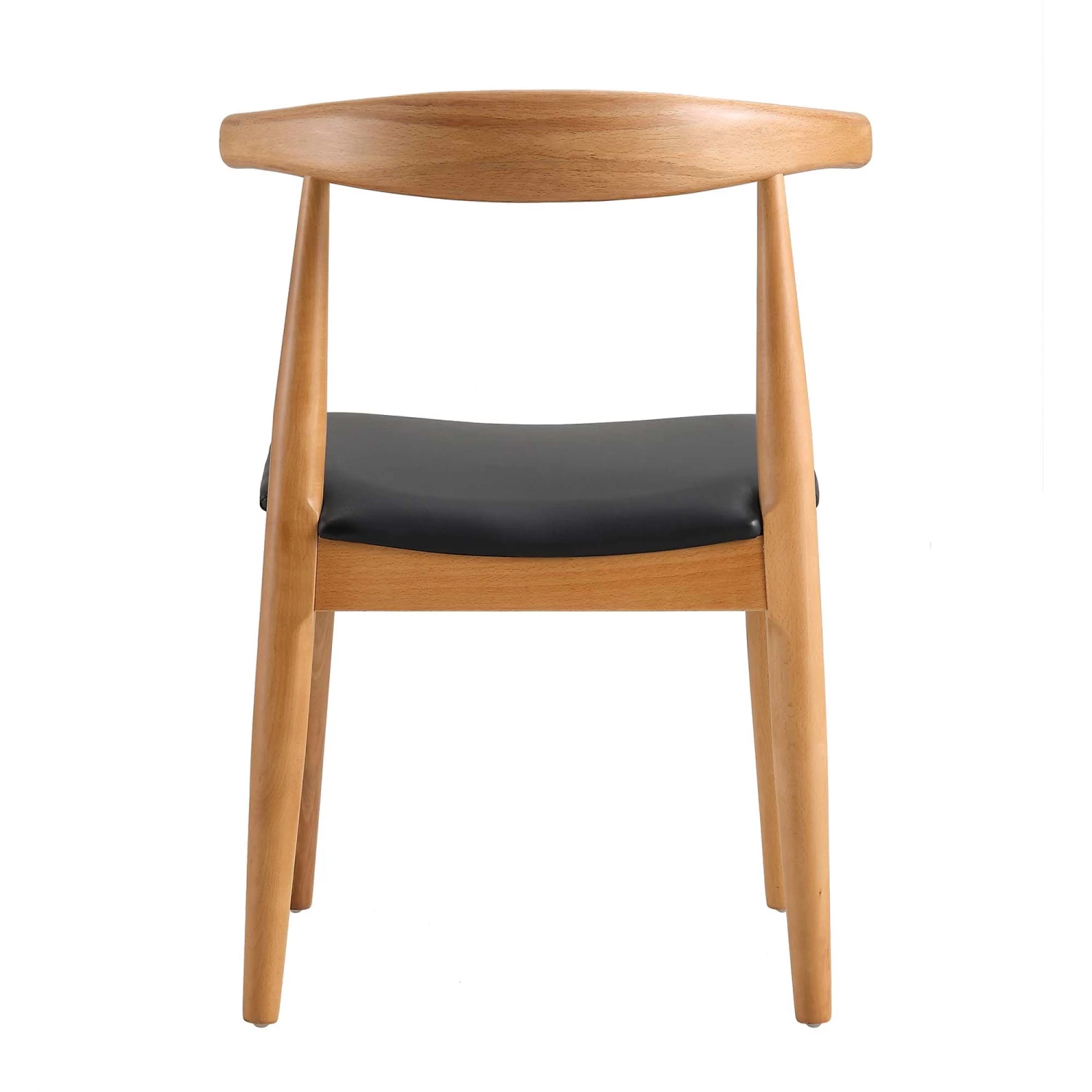 Arley Set Of 2 Beech Wood Dining Chairs, Natural And Black 10 Arley Set Of 2 Beech Wood Dining Chairs, Natural And Black - Image 9