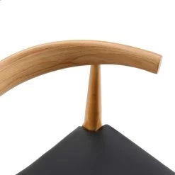 Arley Set Of 2 Beech Wood Dining Chairs, Natural And Black 22 Arley Set Of 2 Beech Wood Dining Chairs, Natural And Black -The Furniture Shop DCH 007 NAT BLACKPU 2P detail1