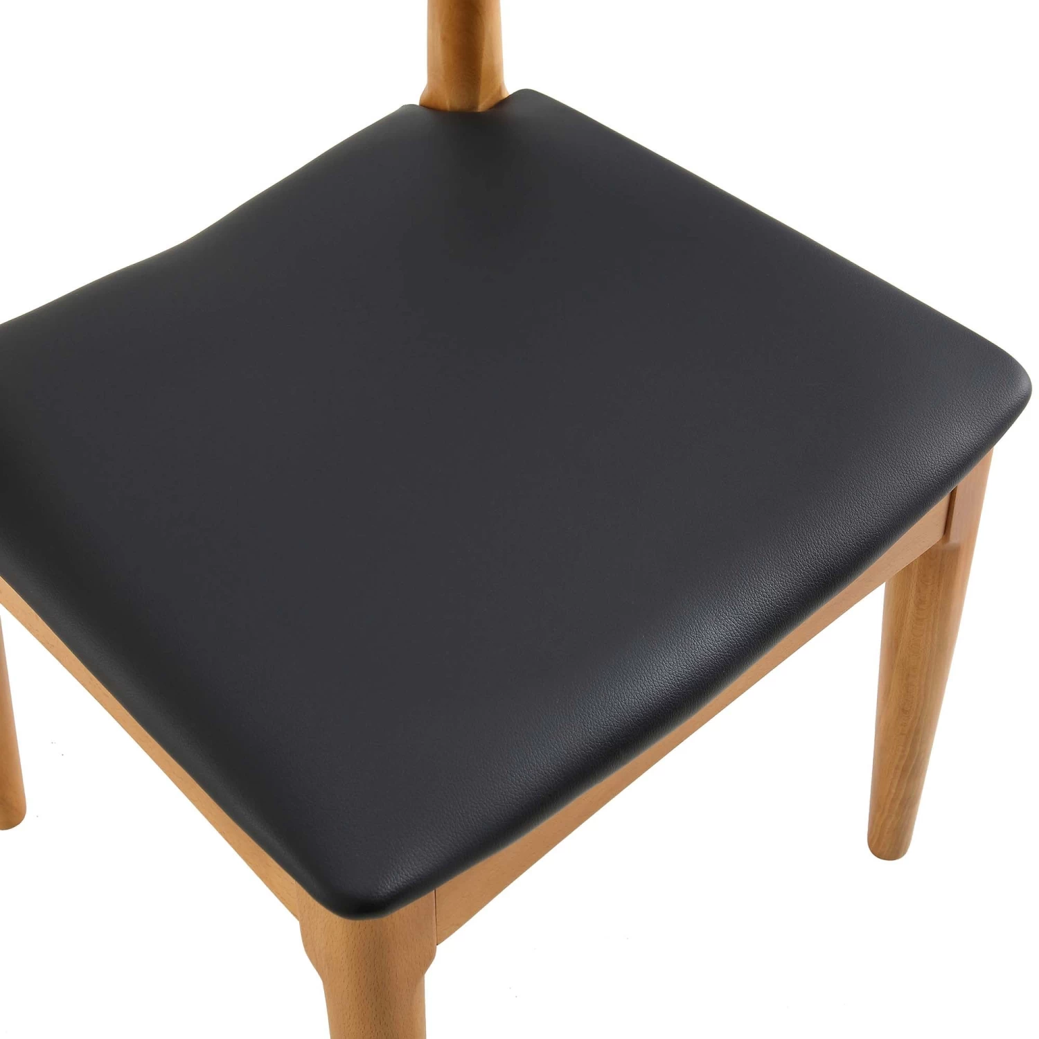 Arley Set Of 2 Beech Wood Dining Chairs, Natural And Black 12 Arley Set Of 2 Beech Wood Dining Chairs, Natural And Black - Image 11