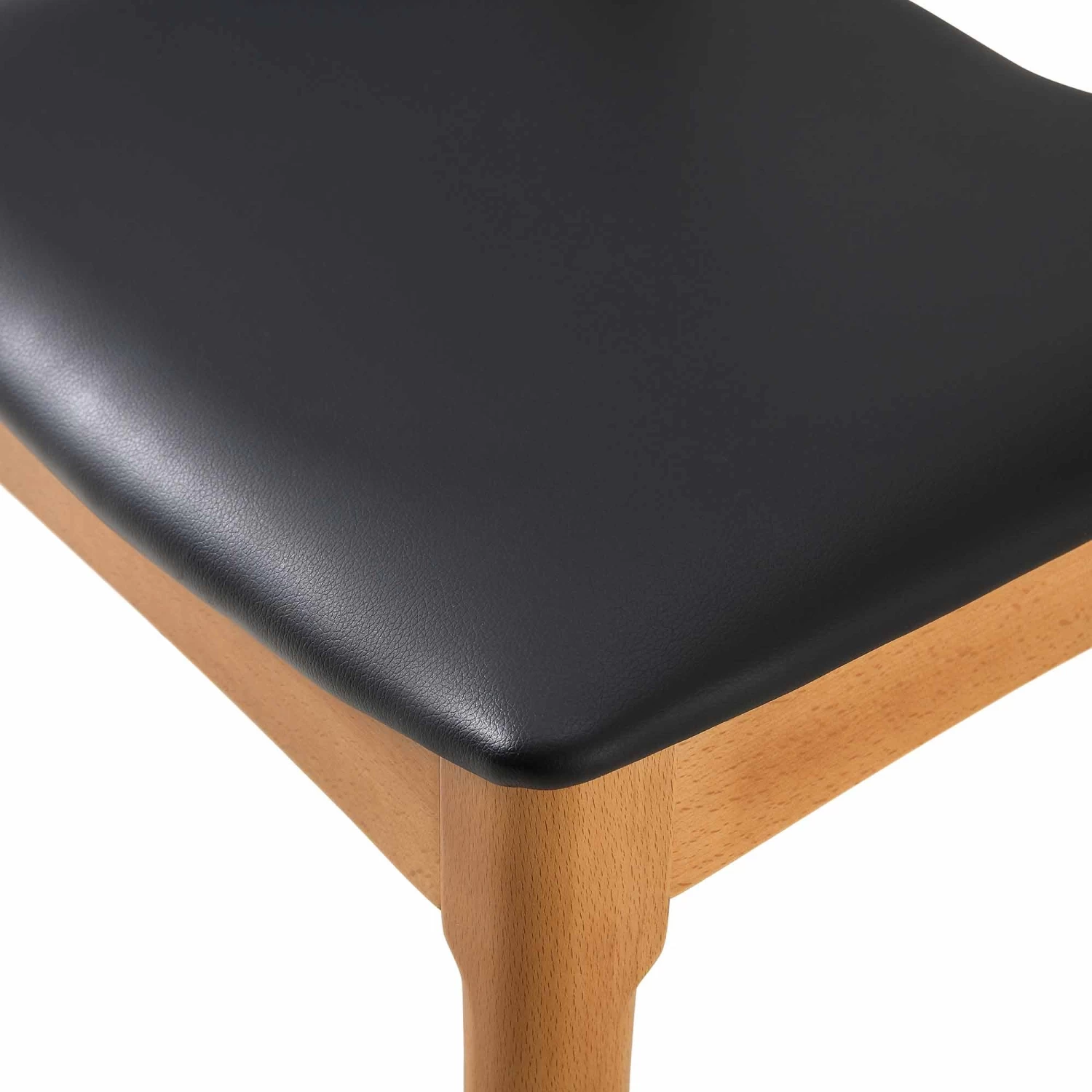 Arley Set Of 2 Beech Wood Dining Chairs, Natural And Black 13 Arley Set Of 2 Beech Wood Dining Chairs, Natural And Black - Image 12