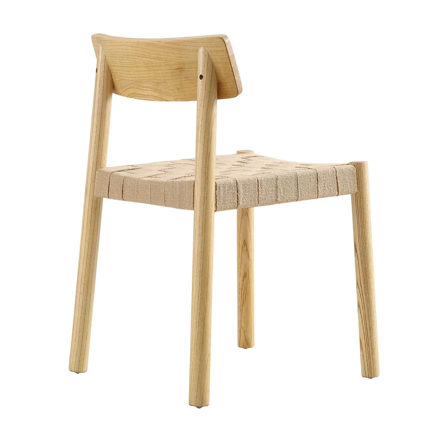 Ditton Set Of 2 Elm Wood And Jute Dining Chairs, Natural 9 Ditton Set Of 2 Elm Wood And Jute Dining Chairs, Natural - Image 7
