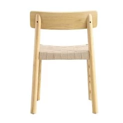 Ditton Set Of 2 Elm Wood And Jute Dining Chairs, Natural 20 Ditton Set Of 2 Elm Wood And Jute Dining Chairs, Natural -The Furniture Shop DCH 086 NAT 2P WB6